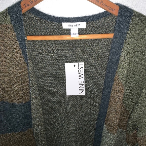 Colorblock Cardigan Nine West Women’s Size XSmall - Picture 2 of 5
